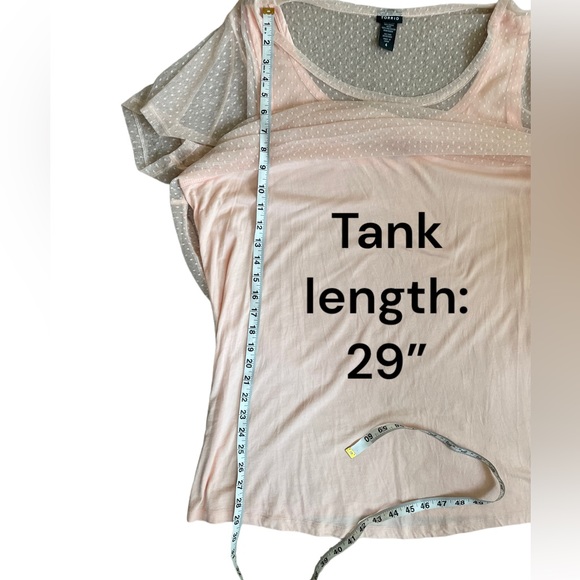 Torrid Sheer Pink Blouse - Picture 9 of 10